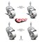 Service Caster 3 Inch Semi Steel Wheel Swivel 10mm Threaded Stem Caster Brake SCC, 2PK SCC-TS20S314-SSS-M1015-2-TLB-2 - alternate 6